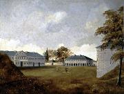Henry Richard S. Bunnett Fort Lennox oil painting